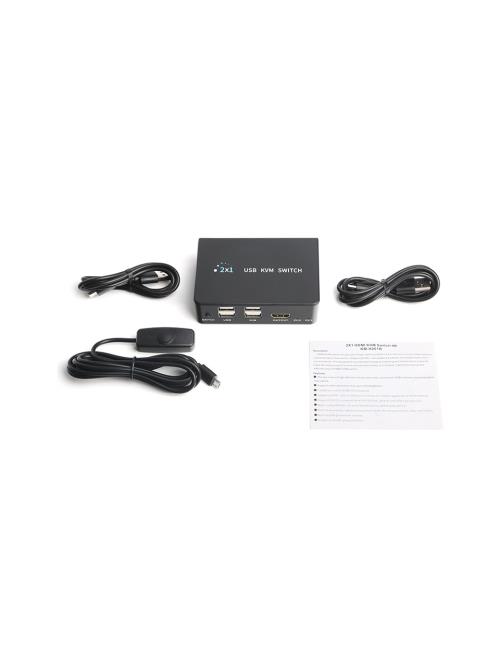 DARK DK-AC-KVMHD01) 2xHDMI 4xUSB KVM SWITCH 4K 30Hz